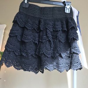 lacy black shorts (one size)